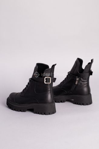 Foto Czarne skórzane buty zimowe damskie 5583-3з/35 9