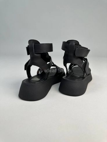Фото Босоножки женские кожаные черного цвета 5602-2/37 14