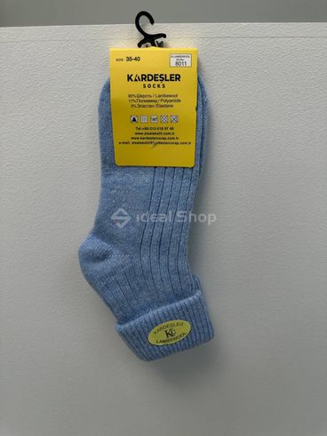 Шкарпетки жіночі вовняні блакитного кольору