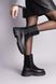 Черевики жіночі замшеві чорні зі шкіряною вставкою зимові 36 (23,5 см)