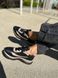 Skórzane czarne sneakersy damskie z zamszowymi wstawkami 36 (23,5 cm)