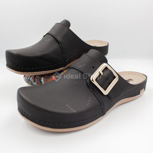 Фото Женские сабо кожаные Leon 971, черный 971-black-36 7