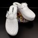 Женские тапочки сабо кожаные Leon Paris I,1000, размер 40, белые