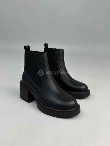 Фото Ботинки женские кожаные черные демисезонные 8919д/36 10