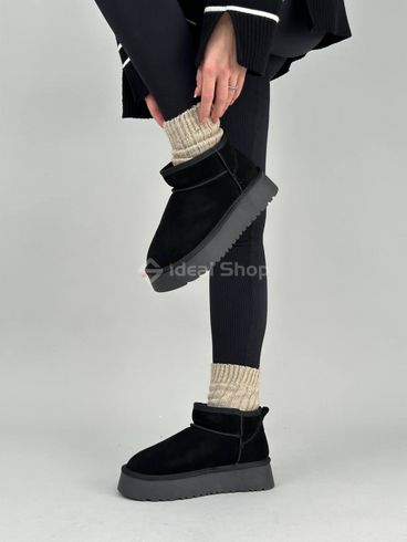 Уггі жіночі замшеві чорні чорні 41 (26 см)