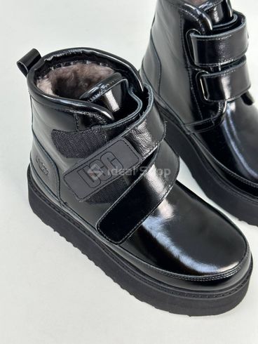 Uggs damskie skórzane naplack czarne z zapięciem na rzepy 36 (23 cm)