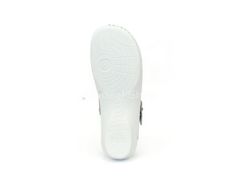 Жіночі тапочки сабо шкіряні Leon PU101, white, розмір 36