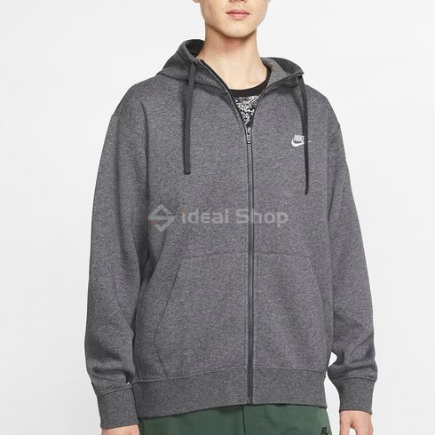 Męski sweter NIKE M NSW CLUB HOODIE FZ BB BV2645-071 - L