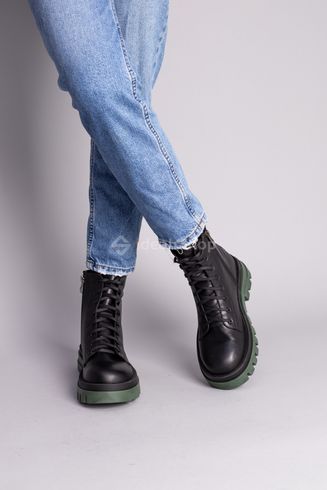 Фото Ботинки женские кожаные черные демисезонные 8600д/37 2