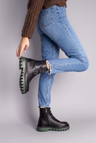 Фото Ботинки женские кожаные черные демисезонные 8600д/37 6