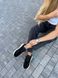 Czarne zamszowe sneakersy damskie z wstawkami z tkaniny przeciwdeszczowej 36 (23,5 cm)