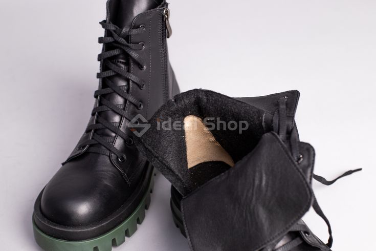 Фото Ботинки женские кожаные черные демисезонные 8600д/37 11