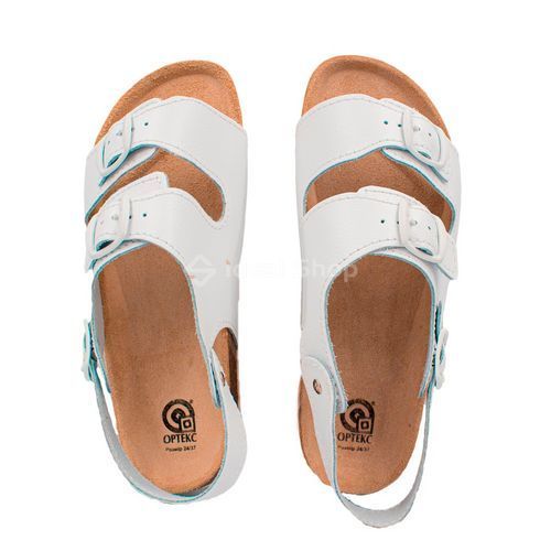 Фото Ортопедические сандалии кожаные Ortex T15, белые 9444451 5