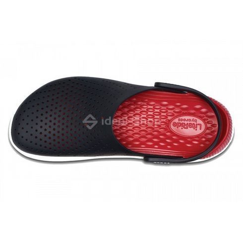 Сабо Крокси LiteRide&trade; Clog Black/white (чорно-білі), розмір 43
