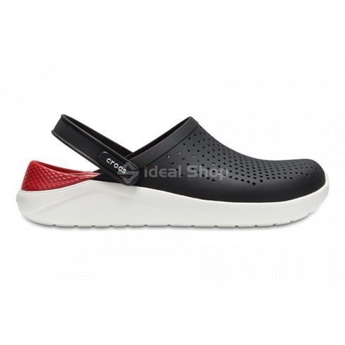Сабо Крокси LiteRide&trade; Clog Black/white (чорно-білі), розмір 43