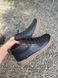 Męskie skórzane buty na każdą porę roku w kolorze czarnym 40 (26.5 cm)