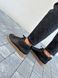 Męskie skórzane buty na każdą porę roku w kolorze czarnym 40 (26.5 cm)