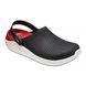 Сабо Крокси LiteRide&trade; Clog Black/white (чорно-білі), розмір 43