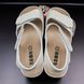 Skórzane sandały damskie Leon 2024, kolor mleczny, rozmiar 40