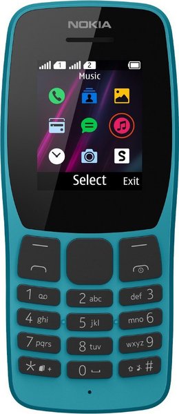 Рисунок Мобильный телефон Nokia 110 DS TA-1192 Blue