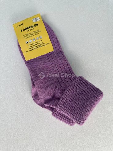 Шкарпетки жіночі вовняні лілового кольору