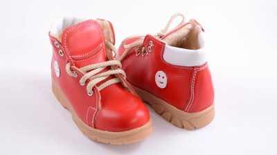 Dziecięce buty ortopedyczne, Ortex, "Duck winter", czerwone, rozmiar 20