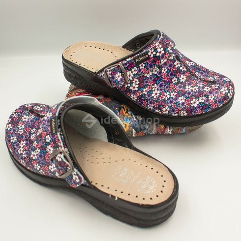 Фото Тапочки сабо жіночі Adaco 812sr black flowers 812sr-black flowers-36 13