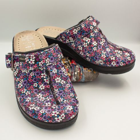 Фото Тапочки сабо жіночі Adaco 812sr black flowers 812sr-black flowers-36 15