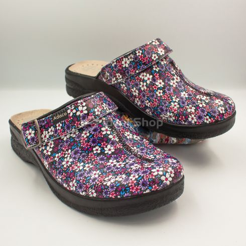 Фото Тапочки сабо жіночі Adaco 812sr black flowers 812sr-black flowers-36 16