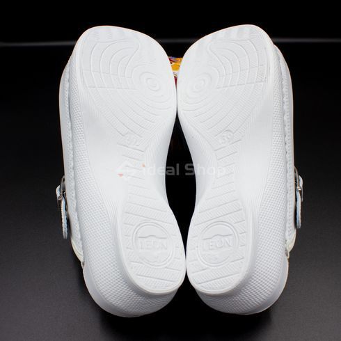 Фото Жіночі сабо шкіряні Leon PU101, білі PU101-white-38 23