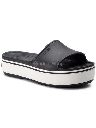 Crocband Platform Slide Black W6