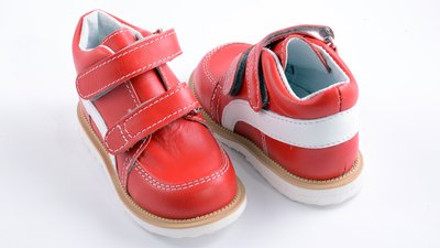 Ortopedyczne buty dziecięce, Ortex, antywirusowe, czerwone, rozmiar 20,5