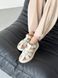 Damskie skórzane sandały w kolorze mlecznym 36 (23,5 cm)
