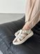Damskie skórzane sandały w kolorze mlecznym 36 (23,5 cm)