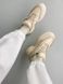 Кросівки жіночі шкіряні бежеві зимові 36 (23,5 см)