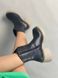 Damskie skórzane czarne buty zimowe na obcasie 36 (23,5 cm)