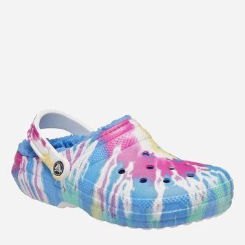 Крокси Classic Lined Tie Dye Powder Blue/Multi, розмір 42