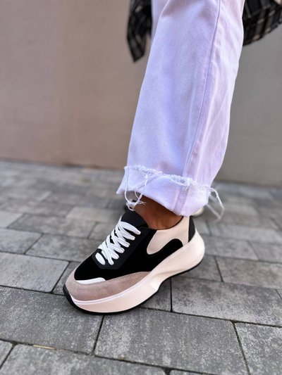 Sneakersy damskie zamszowe kolorowe ze skórzanymi wstawkami 40 (26 cm)
