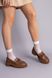 Туфлі жіночі шкіряні рудого кольору 37 (24 см)