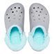 Крокси Baya Lined Fuzz Strap Grey/Ice Blue, розмір 36