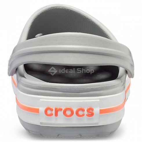 Кроксы Crocband Light Grey/Bright Coral, размер 36