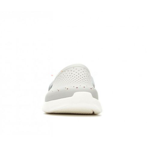 Сабо Кроксы Crocs LiteRide™ Clog Pearl/White (cеро-малиновые), размер 36