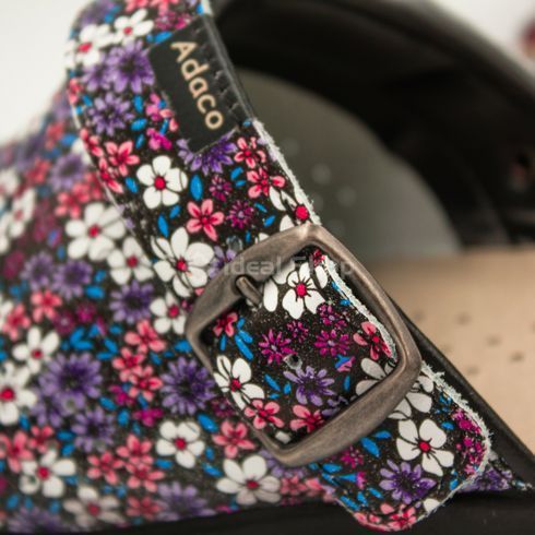 Фото Тапочки сабо жіночі Adaco 812sr black flowers 812sr-black flowers-39 17