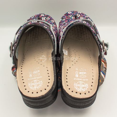 Фото Тапочки сабо жіночі Adaco 812sr black flowers 812sr-black flowers-39 19