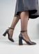 Туфлі жіночі шкіряні чорні на підборах