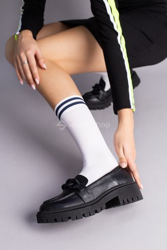 Туфлі жіночі шкіряні чорного кольору