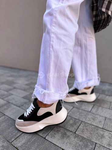 Кросівки жіночі замшеві кольорові зі вставками шкіри 37 (24 см)