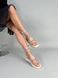 Damskie skórzane beżowe sandały z wiązaniami 36 (23,5 cm)