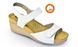 Skórzane sandały damskie Leon 1041, białe, rozmiar 36