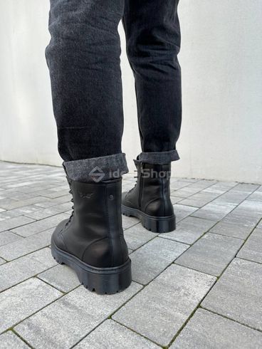 Фото Ботинки мужские кожаные черные зимние 7200з/40 3